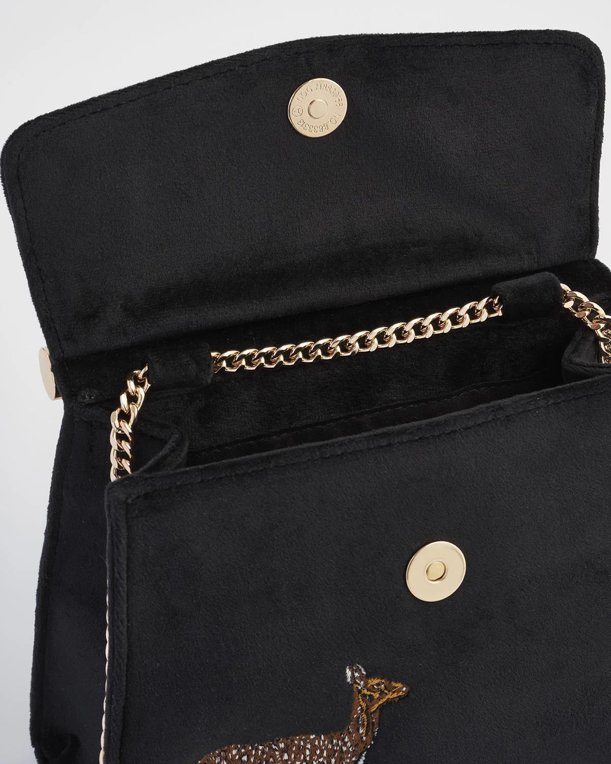 Sac en velours brodé Faon & Lune - La Muchette