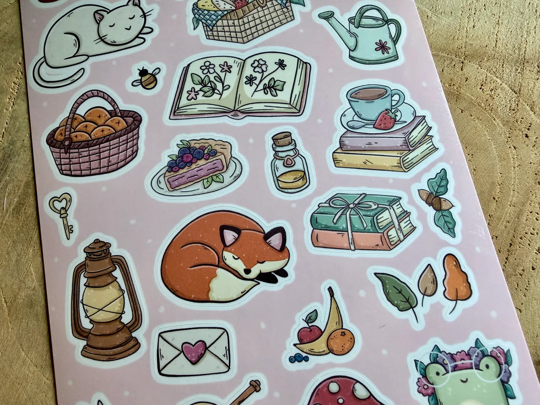 Feuille de Stickers - Cottage