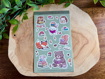 Feuille de Stickers - Animaux Forêt