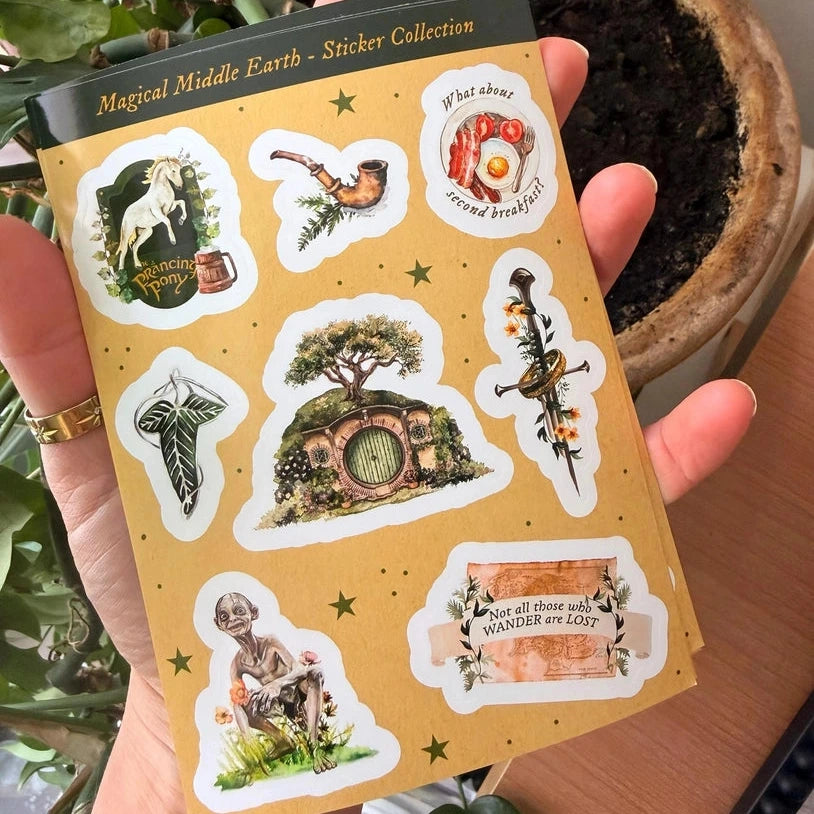Feuilles de stickers de la Terre du Milieu