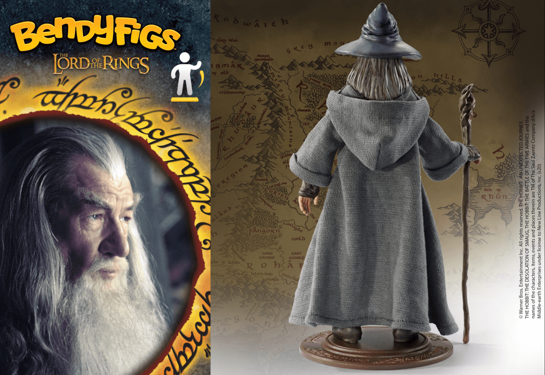 Gandalf - figurine Toyllectible Bendyfigs - La Muchette