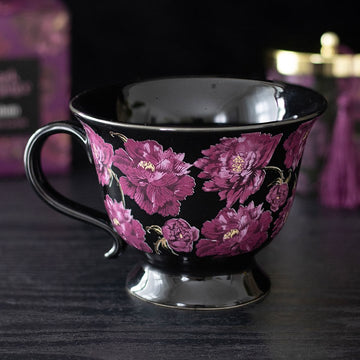 Grande tasse à thé à motif floral « Dark Romance » - La Muchette