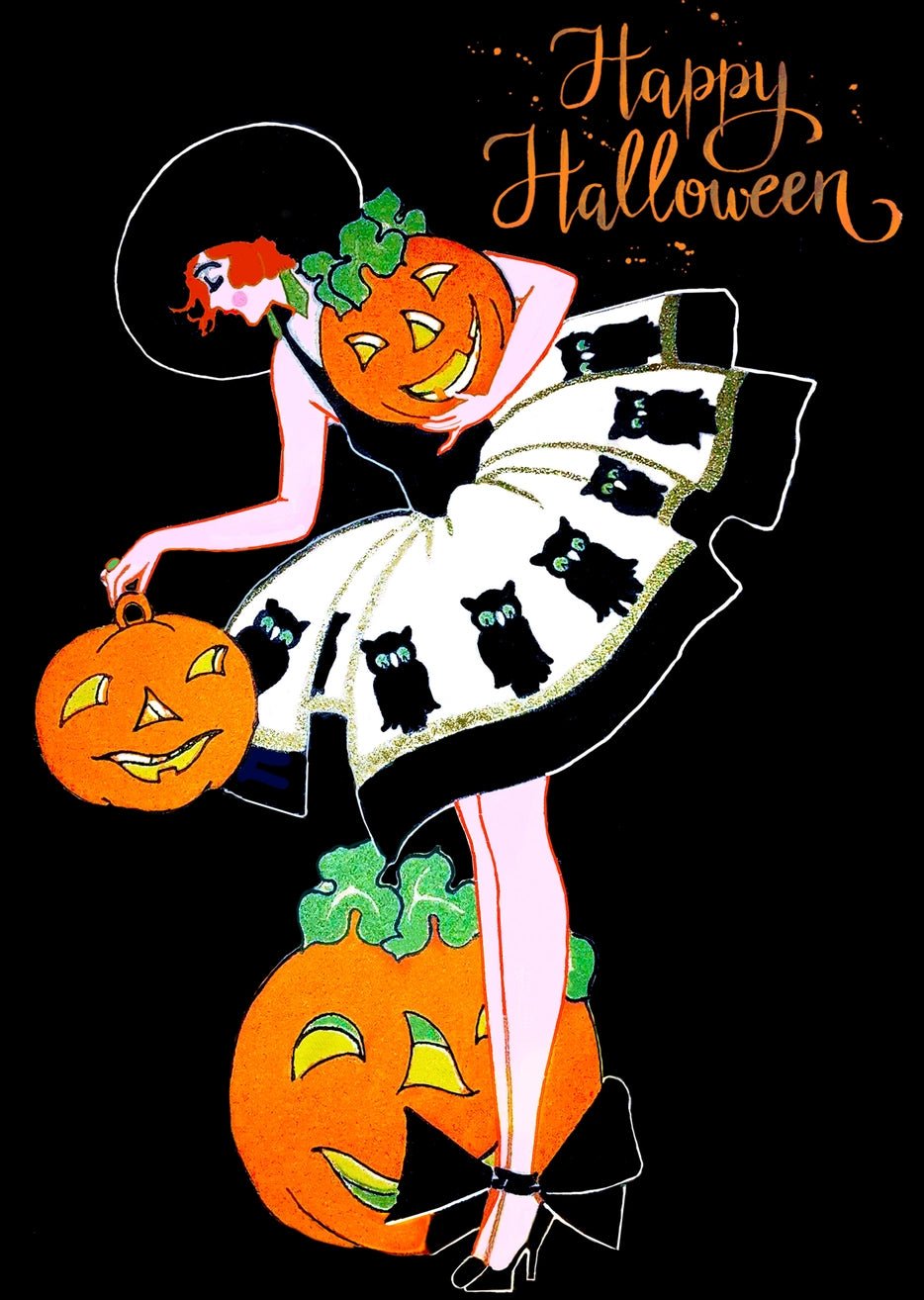 Carte de Halloween - Happy Halloween - La Muchette