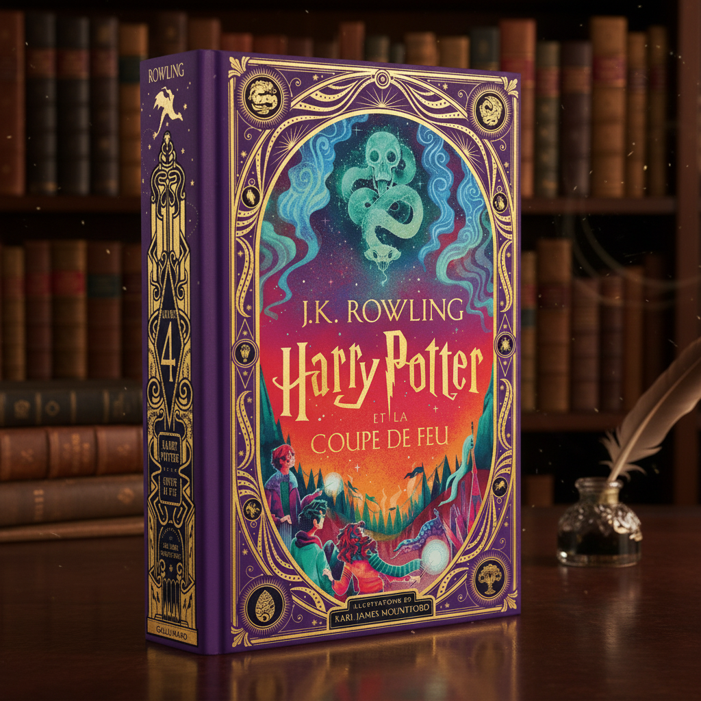 Harry Potter et la Coupe de Feu - Édition Illustrée et Interactive (Tome 4) - Vue artistique et détaillée