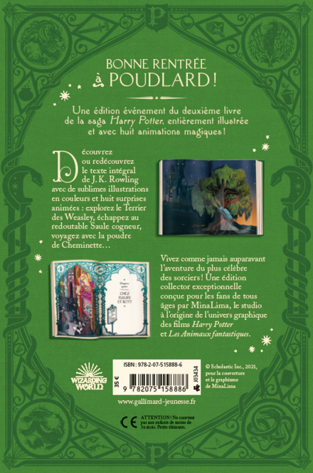 Harry Potter et la chambre des secrets - Édition MinaLima - La Muchette