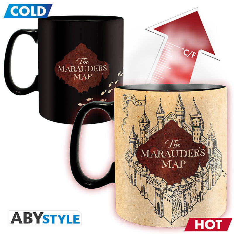 Mug Magique Carte du Maraudeur - Harry Potter - Tasse Thermo-réactive (460ml)