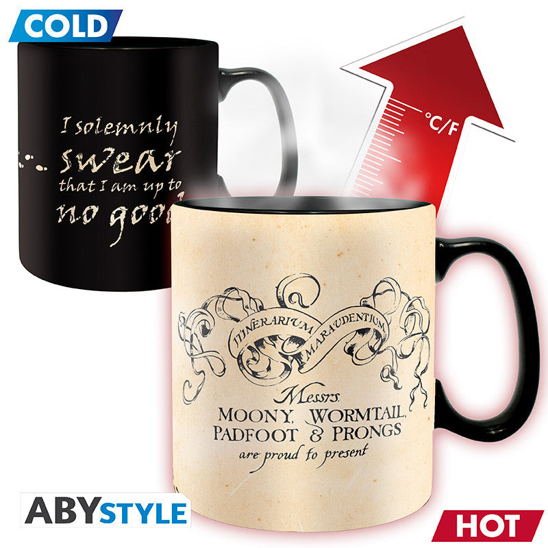 Mug Magique Carte du Maraudeur - Harry Potter - Tasse Thermo-réactive (460ml)