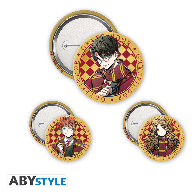 Pack de Badges - Harry, Hermione & Ron