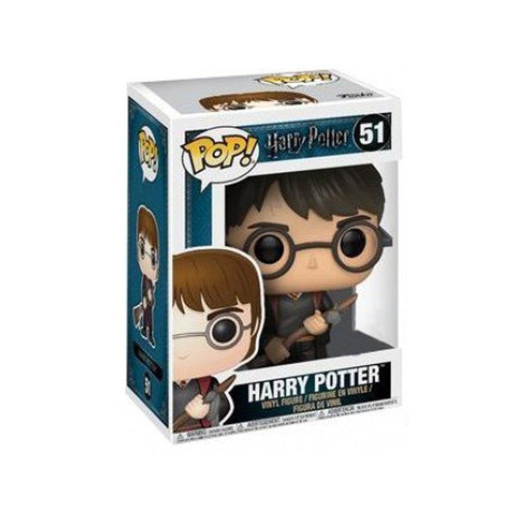 Figurine POP! Movies Vinyl Harry with Firebolt & Feather 9 cm - La Muchette