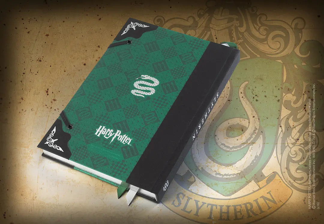Journal Serpentard avec blason en métal émaillé - La Muchette