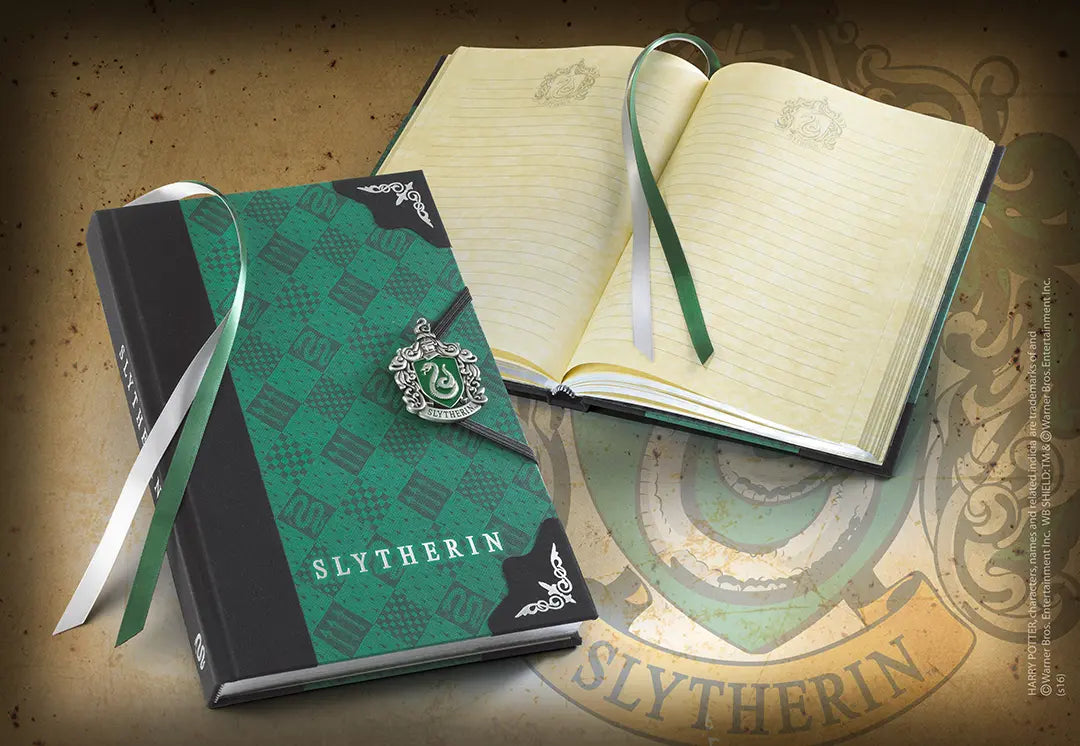 Journal Serpentard avec blason en métal émaillé - La Muchette