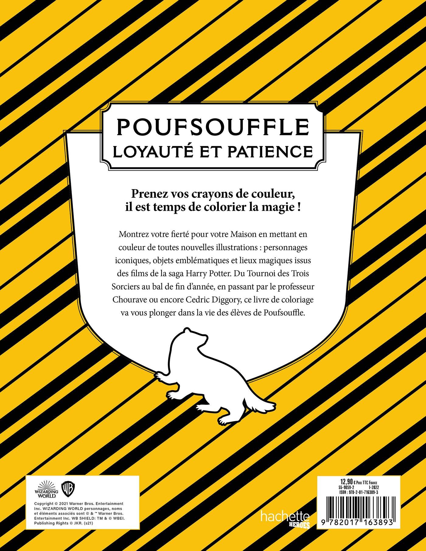 Livre de coloriage - Poufsouffle - La Muchette