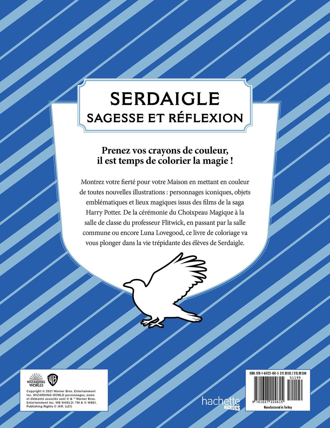 Livre de coloriage - Serdaigle - La Muchette