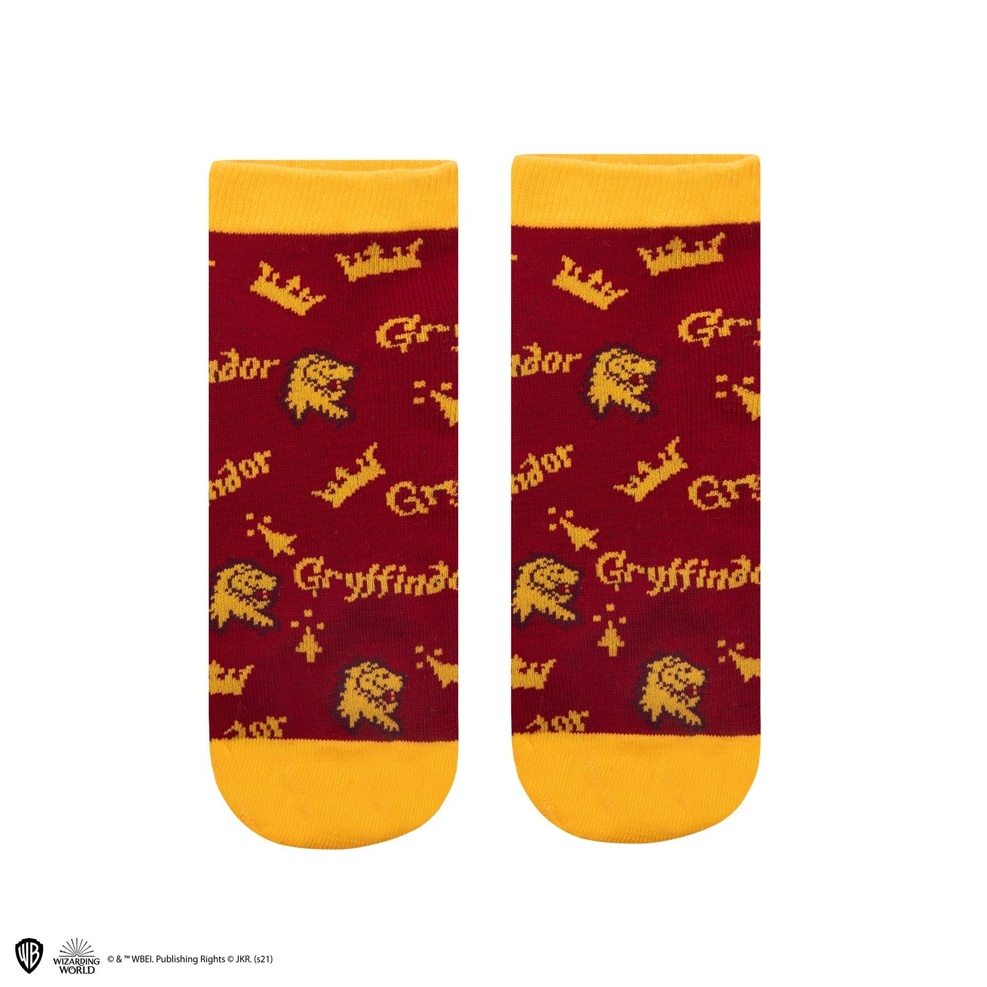 Lot de 3 paires de chaussettes courtes Gryffondor - La Muchette
