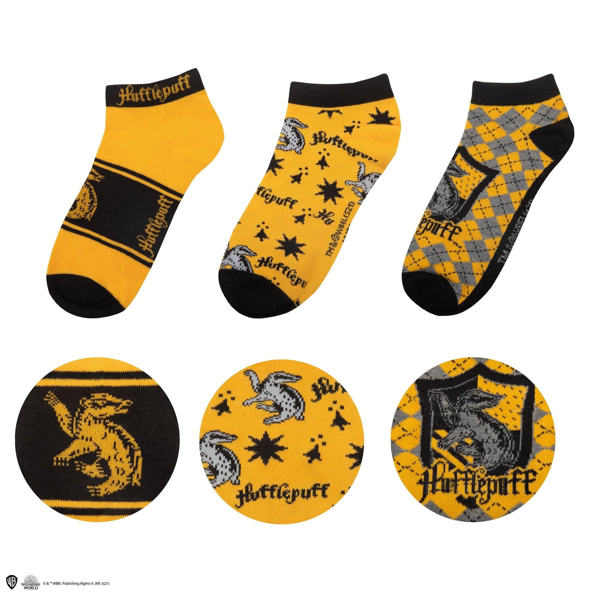 Lot de 3 paires de chaussettes courtes Poufsouffle - La Muchette