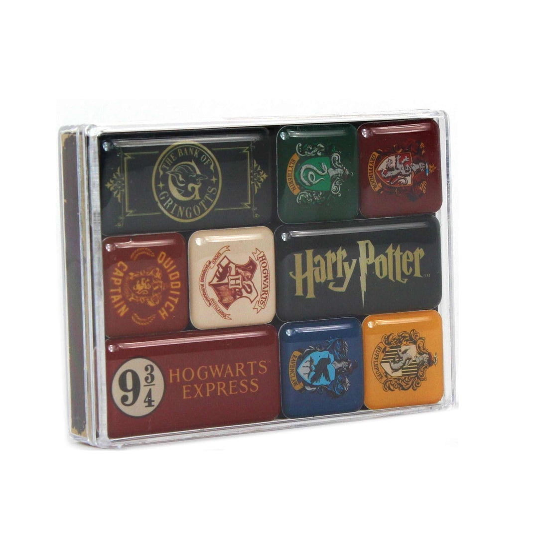 Lot de 8 magnets maisons Harry Potter