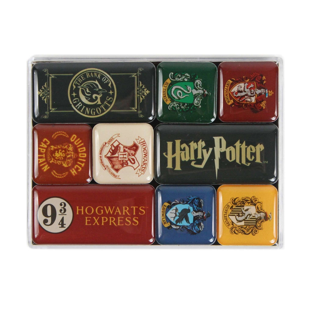 Lot de 8 magnets maisons Harry Potter