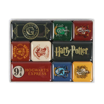 Lot de 8 magnets maisons Harry Potter