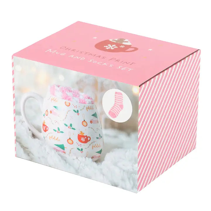 Ensemble De Mugs Et Chaussettes - Magie de Noël