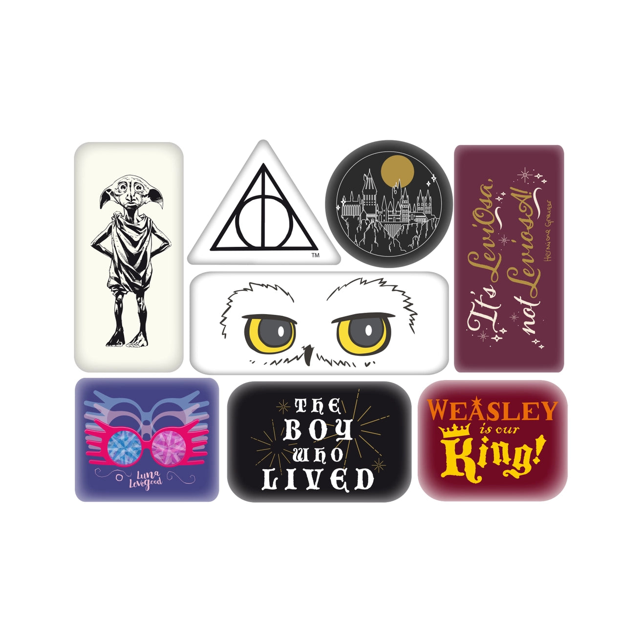 Lot de 8 magnets personnages