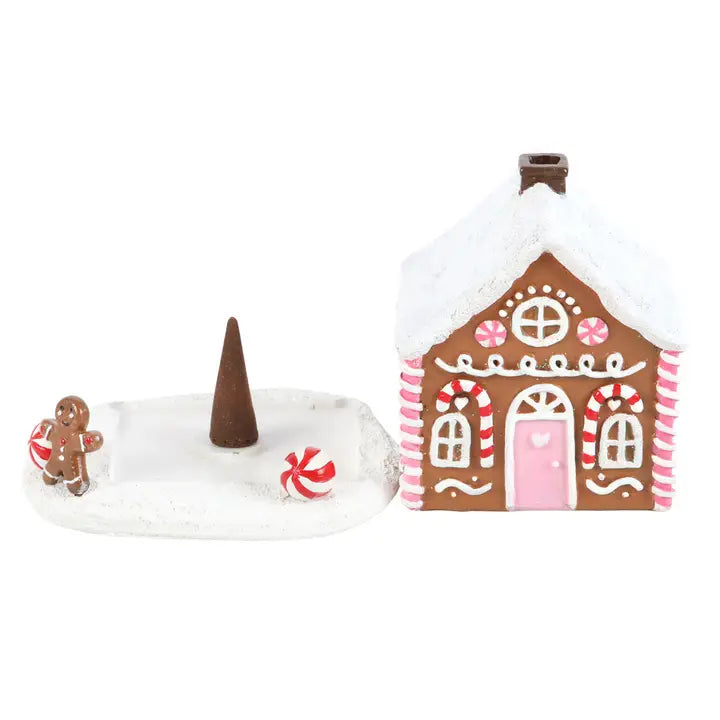 Brûle encens de Noël - Maison en pain d'épice