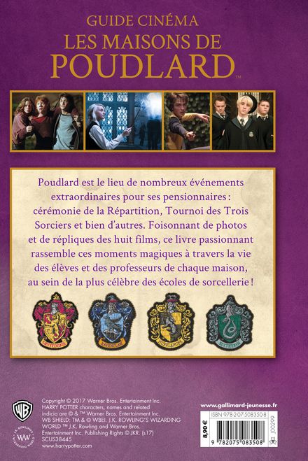 Guide cinéma - Les maisons de Poudlard