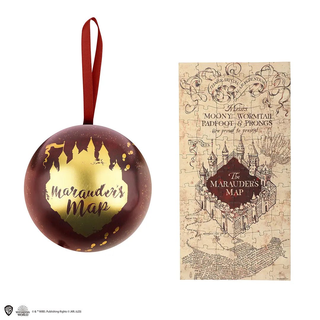 Boule de noël cadeau - Puzzle Carte du Maraudeur - La Muchette