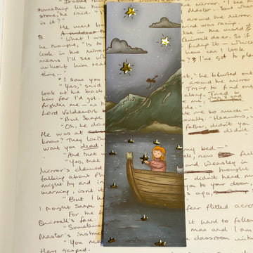 Marque-page Barque sous les étoiles
