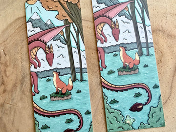 Marque-page Dragon et Renard