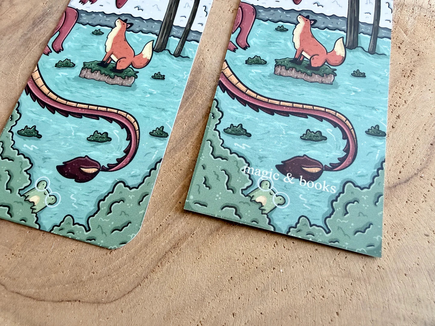 Marque-page Dragon et Renard