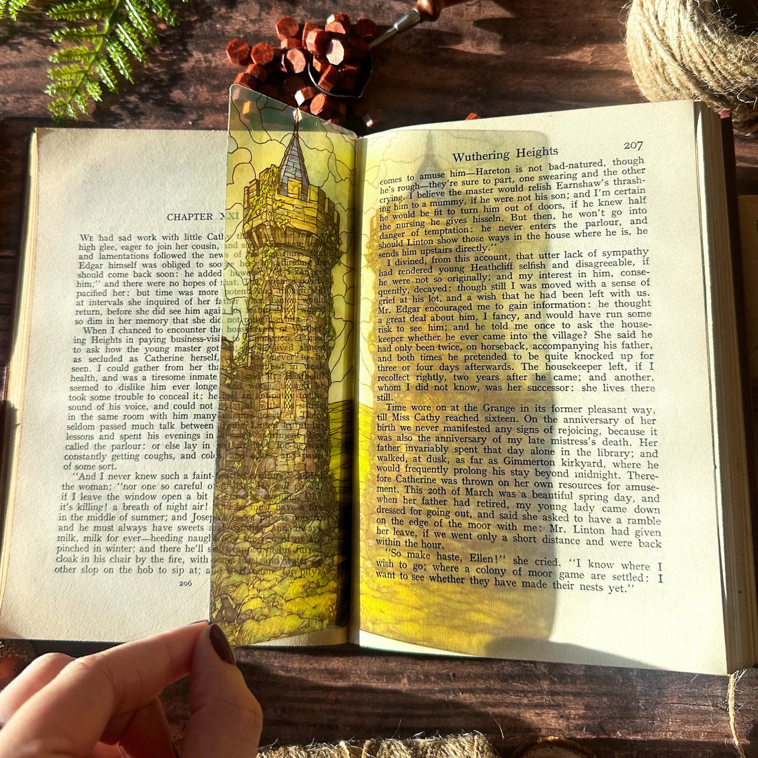 Marque-page Vitrail - Tour du château