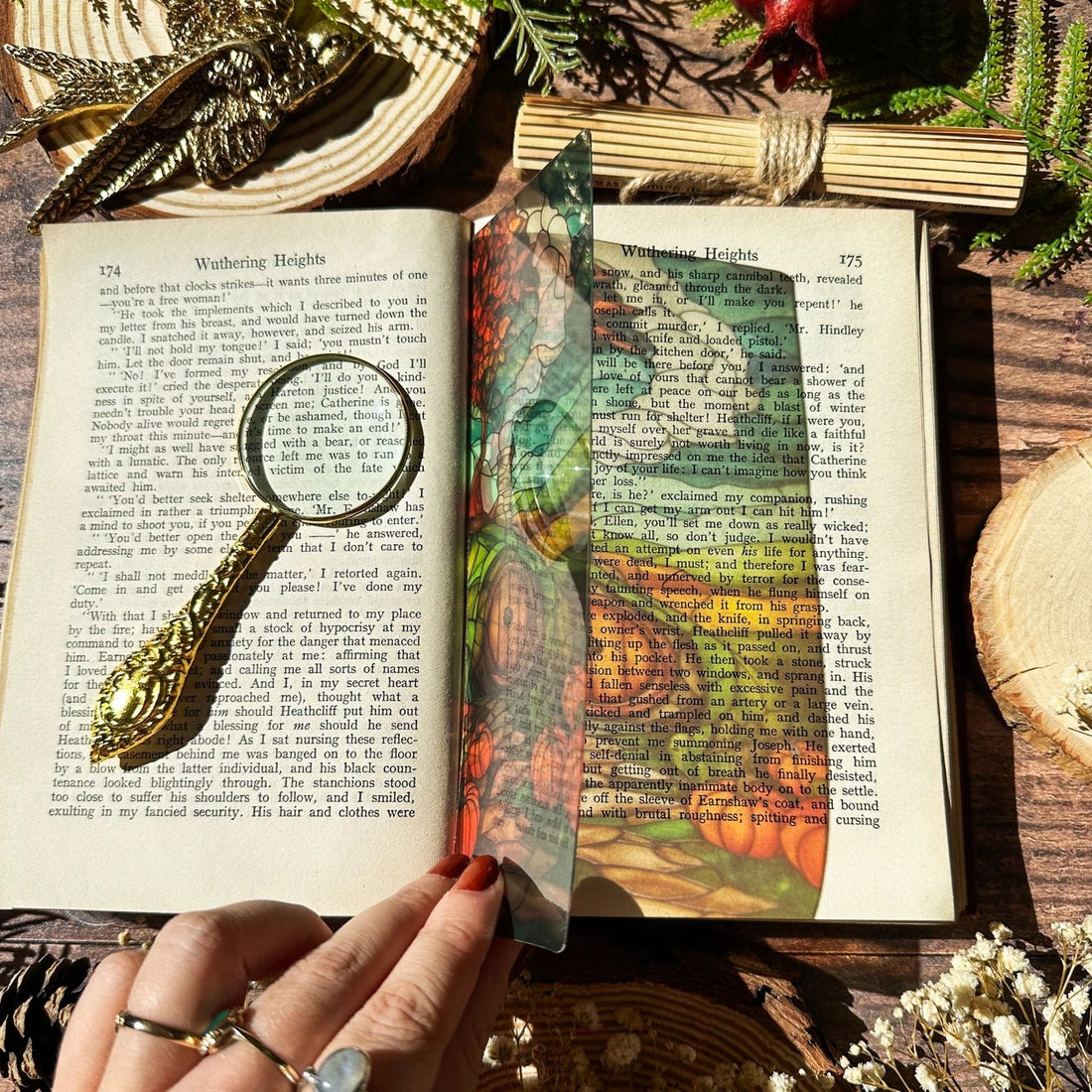 Marque - page Vitrail - Citrouilles de hobbit - La Muchette