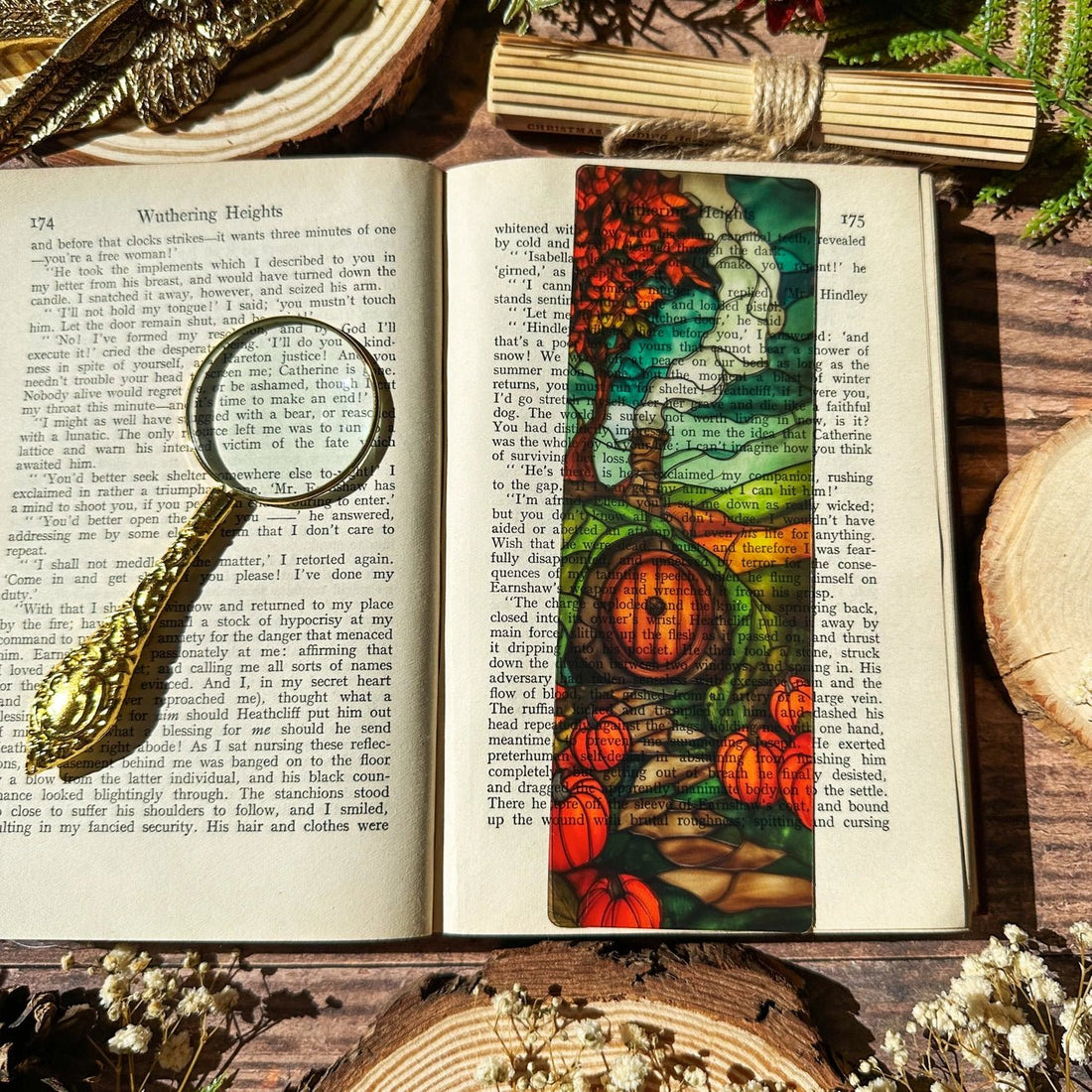 Marque - page Vitrail - Citrouilles de hobbit - La Muchette