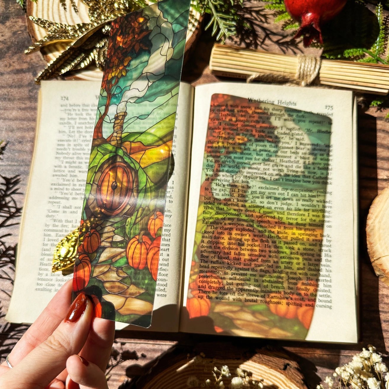 Marque - page Vitrail - Citrouilles de hobbit - La Muchette
