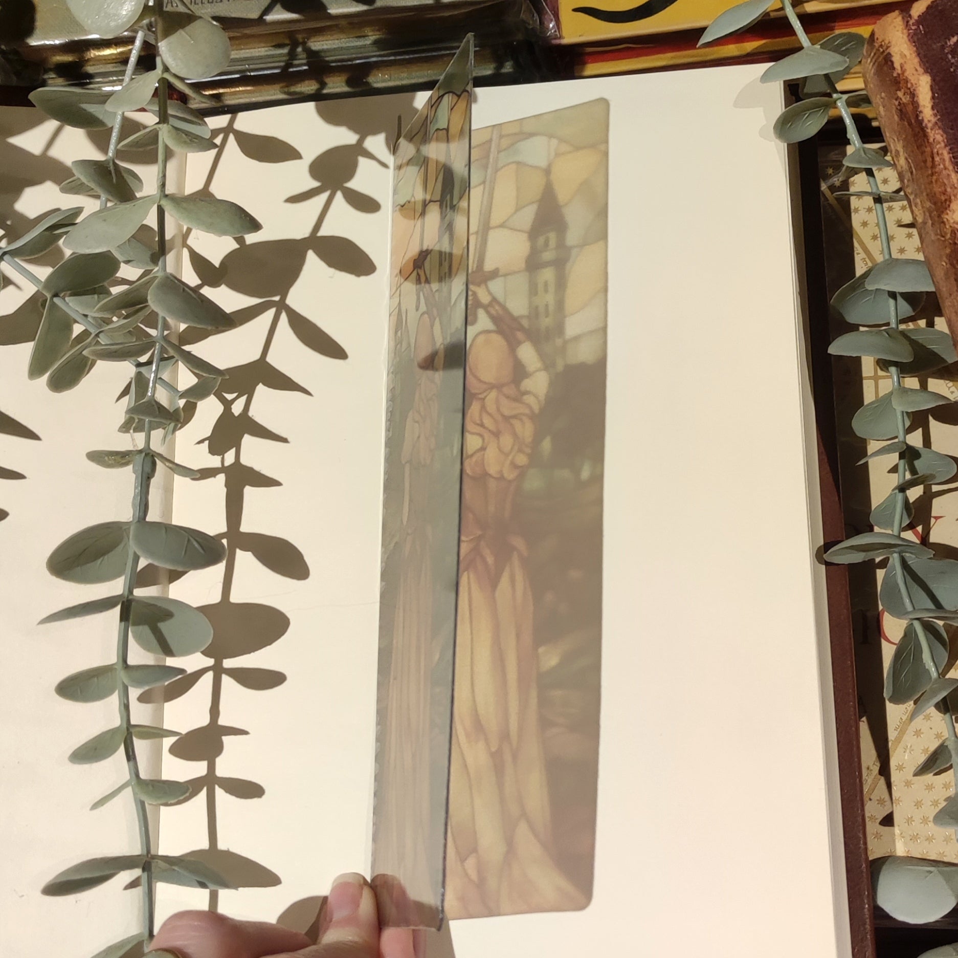 Marque-page Vitrail - Dame médiévale