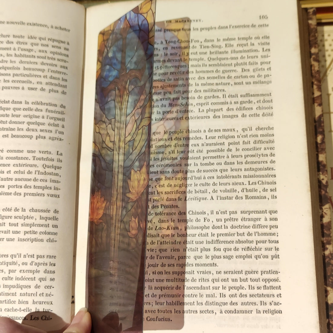 Marque-page Vitrail - Epée du Lac