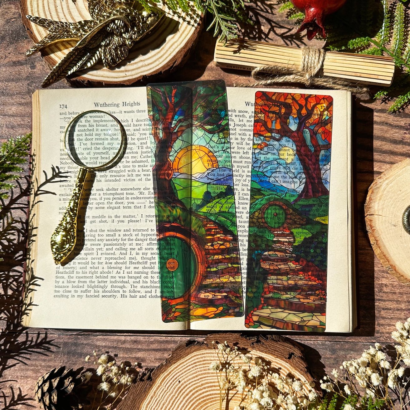 Marque - page Vitrail - Porte de Hobbit - La Muchette