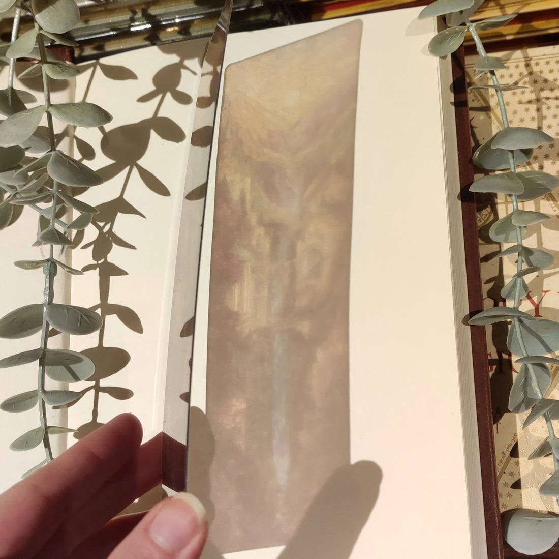 Marque-page Vitrail - Rivendell au soleil couchant