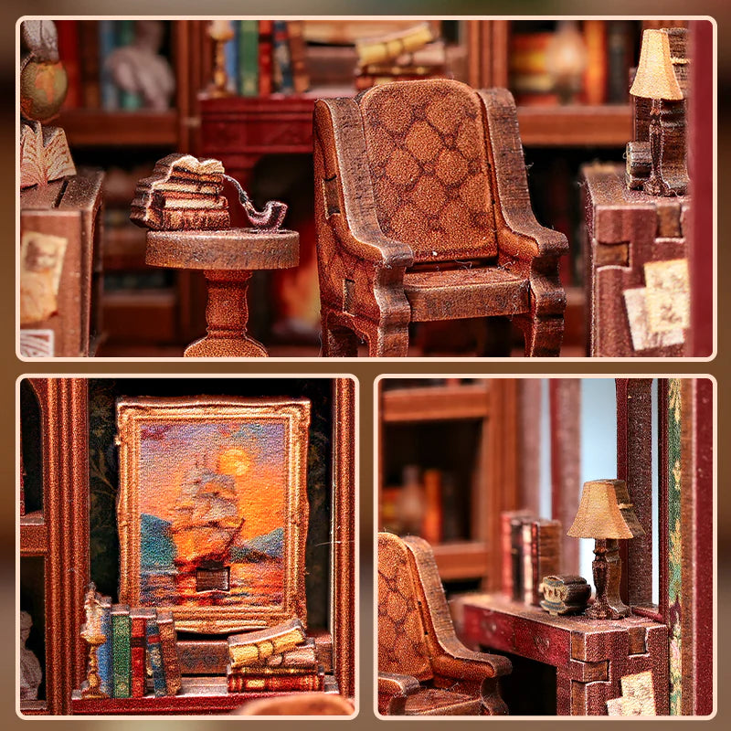 Mini Booknook Magnet - Bureau Enchanté