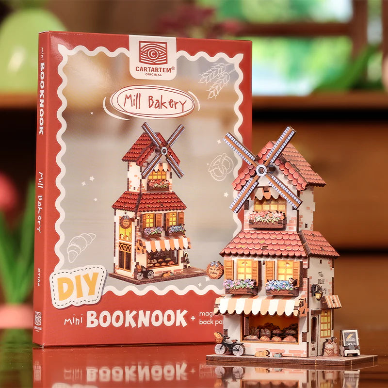 Mini Booknook Magnet - Boulangerie du moulin