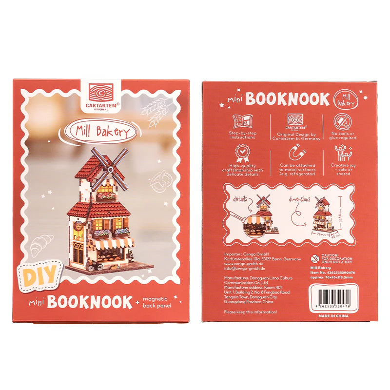 Mini Booknook Magnet - Boulangerie du moulin