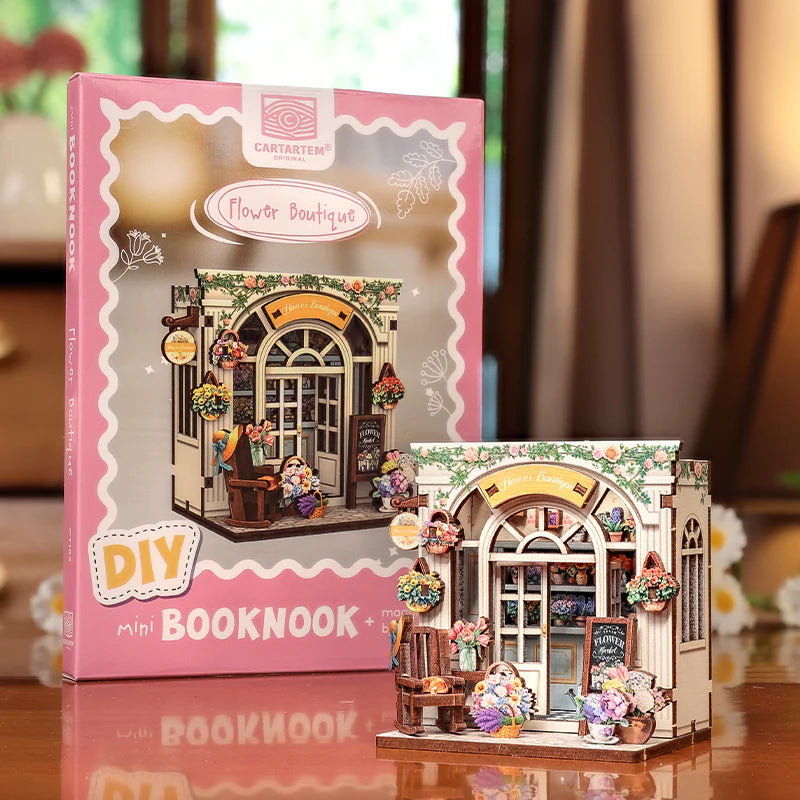 Mini Booknook Magnet - Boutique de fleurs