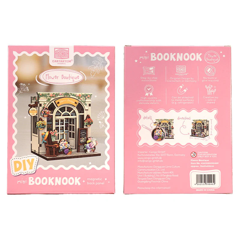 Mini Booknook Magnet - Boutique de fleurs