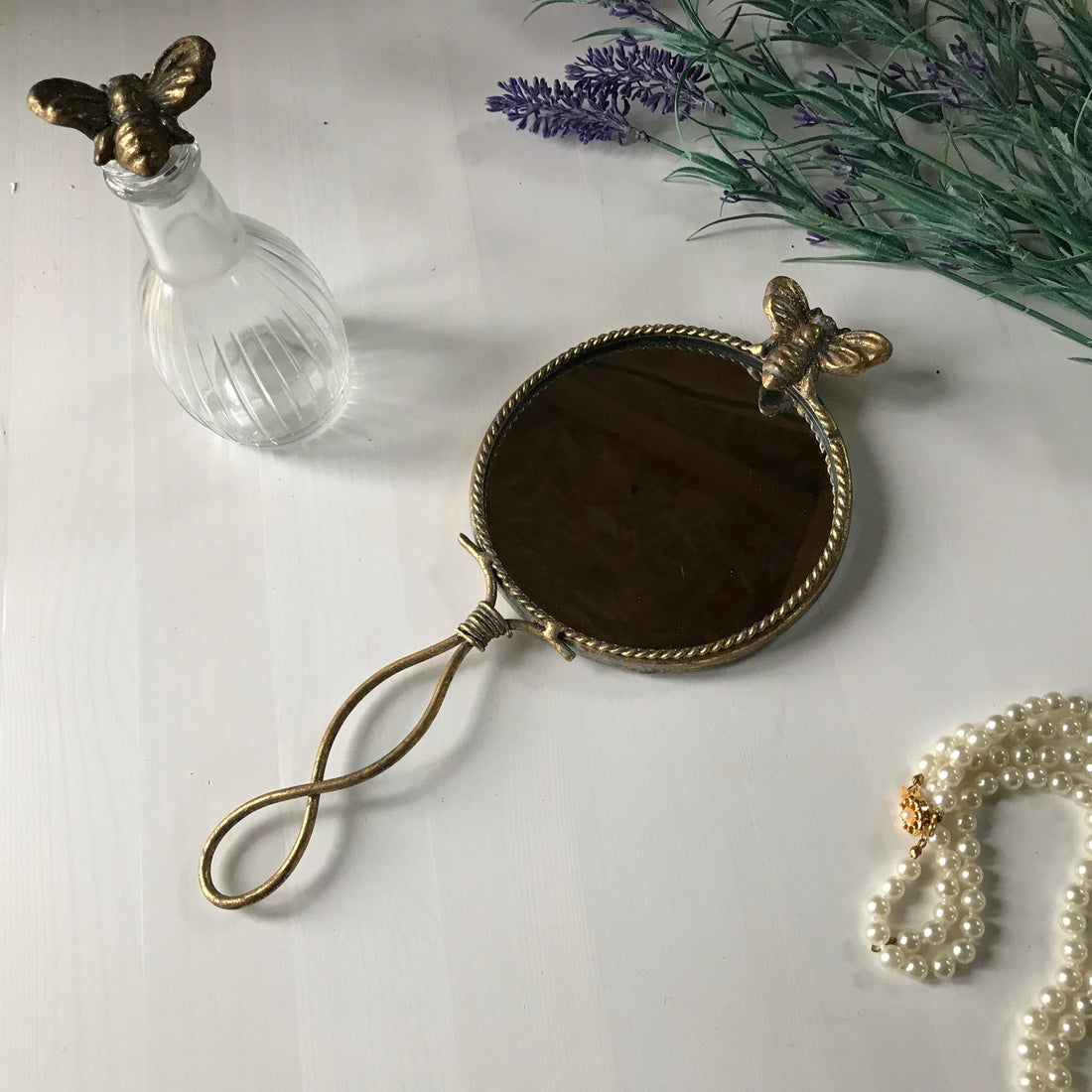 Miroir à main Abeille - La Muchette