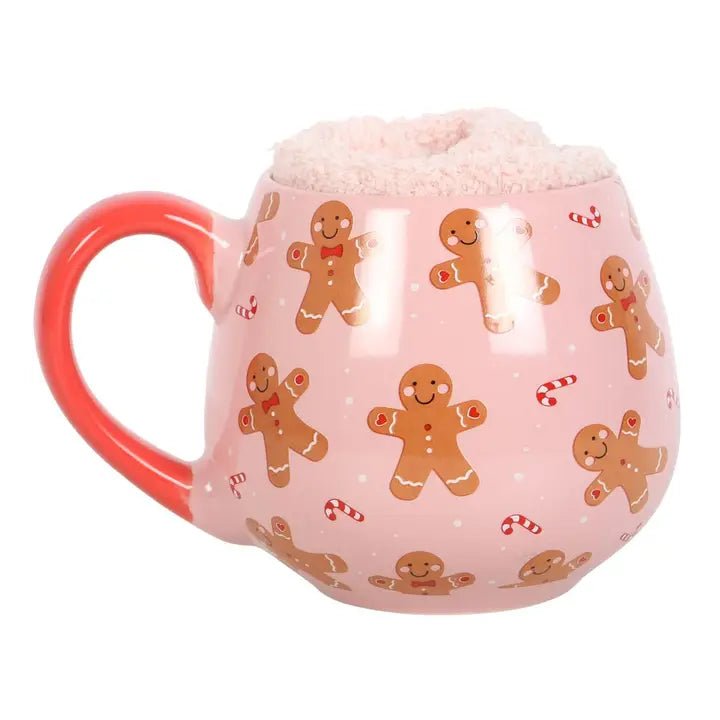 Ensemble Tasse Et Chaussettes De Noël - Pain d'épices - La Muchette