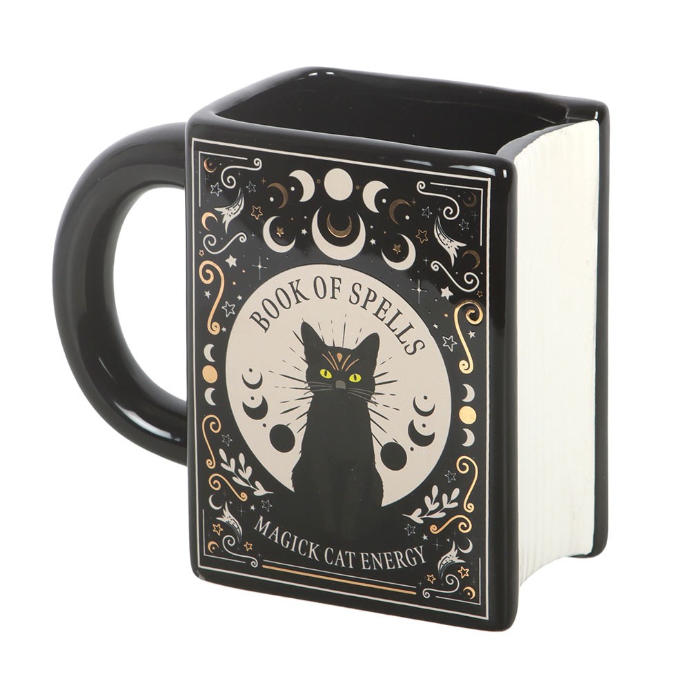 Mug Livre - Chat Noir "Book of Spells"