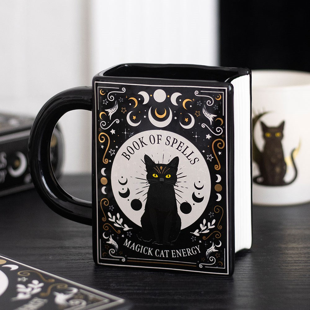 Mug Livre - Chat Noir "Book of Spells"