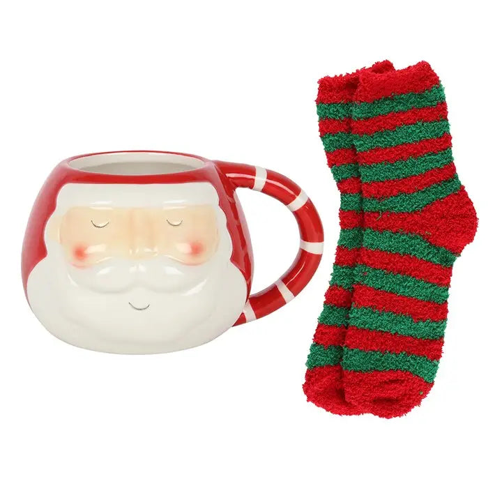 Ensemble Tasse Et Chaussettes - Père Noël