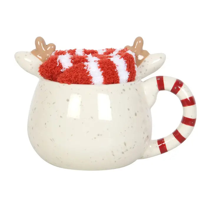 Ensemble Tasse Et Chaussettes - Renne de noël