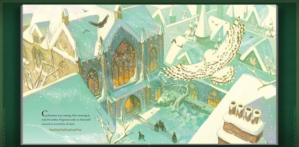 Noël à Poudlard - Illustré par Ziyi Gao - La Muchette